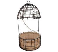 Générique Panier Suspendu pour Plantes de 20 Cm (7,87 Pouces), Pots de Fleurs Suspendus, Jardinière Suspendue D'extérieur avec Doublure en Jute pour La mais