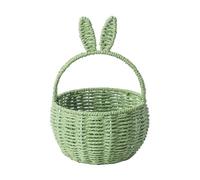 Générique Panier Tissé Pâques avec Oreilles De Lapin, Panier Fleurs Pique-Nique en Forme Lapin, Paniers D'oeufs Pâques Tissés Corde en Papier, Sac Cadeau, Sachet Bonbon,Panier De Rangement (D)