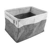 Générique Panier Tressé En Feutre Panier à Linge Avec Roulettes Panier à Linge Pliable Bacs De Rangement En Feutre Corbeille à Papier Roues De Osier Poubelle De Décor