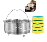 Générique Panier Vapeur en Acier Inoxydable 22 Cm pour Cocotte Minute Accessoire De Cuisine - Idéal pour Cuisson De Viande Et Légumes Insert Steamer Universel Passoire Résistante à La