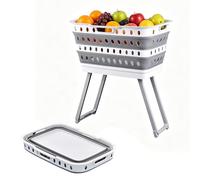 Générique Paniers à linge,Large organisateur pliable avec support,Grand bac à linge haut - Pour Salle De Bain Chambre Chambre Enfant Camping-car Extérieur Hôtellerie Appartement