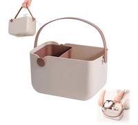 Générique Paniers De Douche Avec Poignées, Panier De Douche En Plastique Pour Salle De Bain, Design Creux, Support De Douche Portable, Grande Capacité, Fourre-tout, Organisateur De Rangement (A)