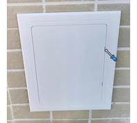 Générique Panneau d'accès Autocollant pour cloison sèche, 5 x 5, 6 x 6, 7 x 7, 9 x 9, 8 x 8, 12 x 12 Pouces, Cache-Trou pour Plafond/Mur, Panneau électrique dissimulé (Blanc, 175 x 175 mm (6