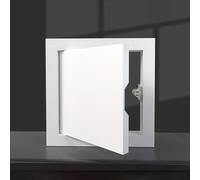 Générique Panneau d'accès en Acier galvanisé Blanc, 150 x 150 mm, 150 x 200 mm, 200 x 200 mm, 200 x 250 mm, 300 x 300 mm, 400 x 400 mm, pour cloisons sèches, Couvercle électrique/Siphon (150