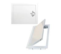 Générique Panneau d'accès en Acier galvanisé, Cadre en Aluminium, Porte d'accès intérieure/extérieure avec mécanisme d'ouverture/Fermeture par clic, Trappe d'inspection pour Murs et plafonds