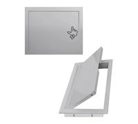 Générique Panneau d'accès en Acier galvanisé, Cadre en Aluminium, Porte d'accès intérieure/extérieure avec mécanisme d'ouverture/Fermeture par clic, Trappe d'inspection pour Murs et plafonds