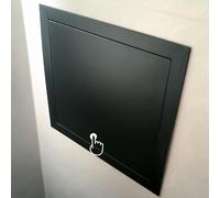 Générique Panneau d'accès Mural/Plafond en métal Noir, Porte d'accès à Verrouillage par Pression dissimulé à charnière, Plaque de recouvrement de Porte d'inspection électrique/plomberie à ca