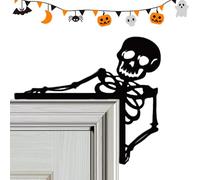 Générique Panneau d'angle de Porte d'halloween, décoration d'angle de Porte d'halloween - Panneau d’Halloween Art Décor de d’Halloween - Cadre de en Bois Effrayant, Art Mural pour Porche, Jardin, ma