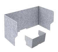 Générique Panneau De Bureau Intimité - Feutre Fibre 60x50x50cm | Séparateur Bureaus | Tableau Test Pliable Classe | Dossiers Intimité Étudiants École Bureau Étude