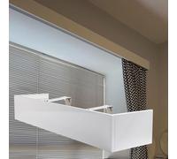 Générique Panneau de corniche décoratif pour Rideau Mural - sans Rails, Couvre-Tringle de 99 à 274 cm pour Une décoration intérieure élégante, Panneau déflecteur Facile à Installer