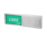 Générique Panneau de porte coulissante, panneau occupé multifonction à basculer entre réservé et actif, pour salles de conférence, bureaux, hôtels et hôpitaux