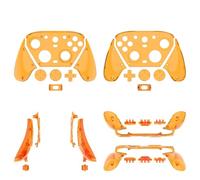 Générique Panneau de Remplacement Minimaliste Transparent pour GameSir G7 Pro, Manette de Jeu Accessoires élégants pour boîtier PC, résistants à la poussière et aux Rayures (Orange Transparent)