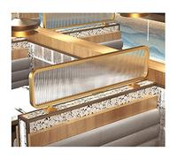 Générique Panneau de séparation de Bureau en Verre trempé doré élégant - 0,8 m x 60 cm - Cloison de Bureau stylée pour préserver l'intimité et embellir Votre Espace de Travail - Lot de 1