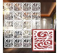 Générique Panneau de séparation de pièce à Monter soi-même, 100 pièces, cloison en Bois et Plastique pour la Maison et Le Bureau, séparateur décoratif Suspendu pour Chambre, Solution de séparation de