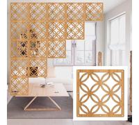 Générique Panneau de séparation Suspendu en Bois et Plastique Naturel, cloison Murale de 85 pièces pour la décoration de la Maison et du Bureau, Solution élégante pour séparer Les pièces.