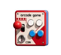 Générique Panneau d'interrupteur rétro style arcade, cache-interrupteur lumineux, décoration murale vintage pour salle de jeux avec joystick et boutons colorés, style arcade, pour salle de jeux (1Pc)