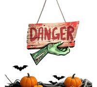 Générique Panneau Hanté Halloween Décorative Sinistre pour Jardin Extérieur