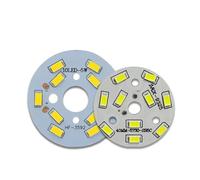 Générique Panneau lumineux LED PCB avec puces SMD5730, plaque de lampe 5W 35mm 40mm 44mm, 10 pièces(5W 50mm,Warm White)