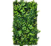Générique Panneau Mural végétal Artificiel 50 cm x 100 cm pour intérieur et extérieur, décoration Murale végétale pour Maison, Jardin, Bureau, Boutique, café, Mariage (E)