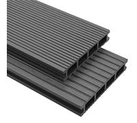 Générique Panneaux de terrasse avec Accessoires WPC 26 m² 2,2 m Gris,Quincaillerie,Matériaux de Construction,Tapis & revêtements de sol-273804