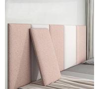 Générique Panneaux Muraux Rembourrés Anti-Collision pour Enfants Autistes - Coussin Mural Tête de Lit 3D, DIY Panneau Décoratif, Isolation Thermique, 4 Pièces