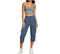 Générique Pantacourt Cargo Femme Large Multi-Poches randonnée Travail