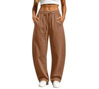 Générique Pantalon Ample Femme,Pantalon DéContracté Coupe Ample Style Jogging en Maille Moderne Et Tendance Confortable Et Respirant IdéAl Au Quotidien