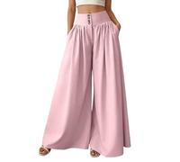 Générique Pantalon Ample Femme,Pantalon Palazzo TrapèZe Fluide Et éLéGant IdéAl pour Une Jupepantalon en Maille Ample Et Confortable en éTé Et Une Silhouette AffinéE