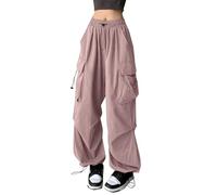 Générique Pantalon Ample Jambes Larges pour Femme,Plage Sport Toile Pants Lastique Taille Haute Pantalo Léger et Respirant avec Coupe Idéal Le la Vie Quotidienne