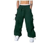 Générique Pantalon Baggy Homme Cargo Séchage Rapide Pantalons de Travail avec Multipoches Taille Haut Elastique Décontracté Pantalon Jogging Chino Large Pantalons Yoga Cordon de Serrage