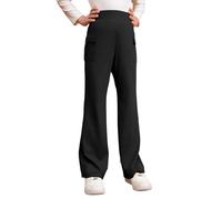 Générique Pantalon Cargo Bootcut Fille, Taille élastique Large, Poches Cargo latérales, Coupe évasée décontractée, Plusieurs Coloris pour 5-16 Ans