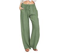 Générique Pantalon Cargo Femme Casual Pants Printemps Lastique Taille Haute Pantalo Léger et Respirant avec Coupe Ample pour Utilitaire De Travail L’Extérieur Camping