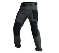 Générique Pantalon Cargo Homme Noir, Electricien de Travail Homme Chantier, Vêtements Noir Japonais Tactique Chantier Pluie Haute Escalade Ensemble Elastique Habit Chasse, Pantalon Polaire, S