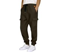 Générique Pantalon Cargo Homme Taille éLastique,Pantalon De Travail Stretch Pants Droite DéContracté Leger Et Extensible avec Multi Poches Et Cordon De Serrage Casual Sweatpants De Loisirs