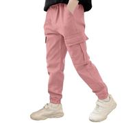 Générique Pantalon Cargo Jogging Garçon Adolescent Modèle Confortable Tissu Respirant Idéal École Sortie Loisirs Jeune (10-11 Years)