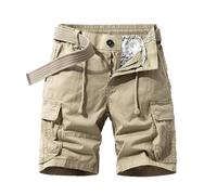 Générique Pantalon Court Short Homme D'été Bermuda Cargo de Travail avec Poche Été Shorts de Travail Court Taille Elastique Pantalon Court Baggy Outdoor Army Shorts de Plage Cargo Mode Pas Cher