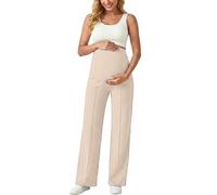 Générique Pantalon de Grossesse Taille Haute pour Femmes Doublure Polaire Legging Maternité Extensible Extérieur Intérieur Automne Hiver Pantalon Fuseau Femme Enceinte Coupe Droite Collant Thermique