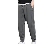Générique Pantalon de Jogging Homme Automne Hiver Élastique Taille Haute Couleur Unie Jogging Pantalons Entraînement Quotidien Simplicité Pantalon en Cours d'exécution avec Zippé Multi-Poches