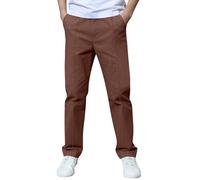 Générique Pantalon de Jogging Polyvalent pour garçon Coupe décontractée adaptée à l’activité Quotidienne et Loisirs Ourlets élastiques pour Une Pratique et Confortable (Brown, 8-9 Years)