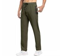 Générique Pantalon De Jogging pour Homme - Séchage Rapide - Pantalon D'Été Fin pour L'Alpinisme Et Le Cyclisme - Stretch - Respirant - en Soie Glacée - pour Jogging avec Cordon De Serrage avec Poches