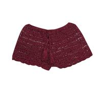 Générique Pantalon de Natation de Plage tissé à la Main pour Femmes, Couleur Unie, Sangle Extensible, Pantalon à Coins Plats Creux (S)