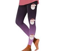 Générique Pantalon De Noel Femme,Pantalons De Yoga Et Pilates Femme Pantalon Chic Et Elegant Slim Fit Skinny Imprimé Thème Noël Pants Décontractée Doux Et Extensible Fitness Entraînement Course