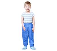 Générique Pantalon de Pluie pour Enfants Salopette Combinaison avec Bande Réflé Pantalon Impermeable Et Coupe-Vent Pantalon Respirant Outdoor Pantalons pour Fille Et Garçon (Blue, 3-4 Years)