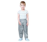 Générique Pantalon de Pluie pour Enfants Salopette Combinaison avec Bande Réflé Pantalon Impermeable Et Coupe-Vent Pantalon Respirant Outdoor Pantalons pour Fille Et Garçon (Grey, 10-12 Years)