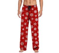 Générique Pantalon de Pyjama de NoëL pour Homme avec Cordon Serrage,Poches Pratiques,Coupe Confortable,Excellente Respirabilité,avec Un Motif Festif Parfait(A,XL)