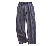 Générique Pantalon De Pyjama Homme, Bas De Pyjama Confortable, Motif Carreaux, Coupe Ample, Tissu Léger, Parfait pour La Maison, Pantalon Nuit