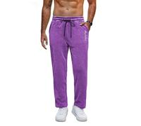 Générique Pantalon de Pyjama Moelleux pour Homme Taille élastique Doux et Pelucheux avec Cordon de Serrage Bas de Pyjama Douillet pour se détendre