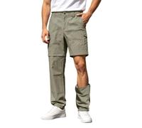 Générique Pantalon de randonnée Convertible imperméable à Jambes Droites, Pantalon décontracté d'extérieur à Fermeture éclair, Deux façons de Le Porter, idéal pour Les Voyages d'été