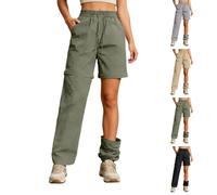Générique Pantalon de randonnée convertible pour femme, fermeture éclair, léger, séchage rapide Pantalon Randonnée Femme, Marche Convertible Short Extérieur Droit Amovible et Réversible Poche