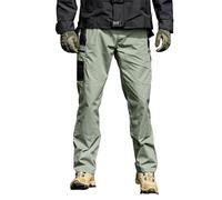 Générique Pantalon de Securite Homme Extensible Vetement Pantalon Hiver de Ville Bas de Survêtement Impermeable Polaire Trekking Pantalons de Randonnée Cargo Homme Large Vert armée XXL